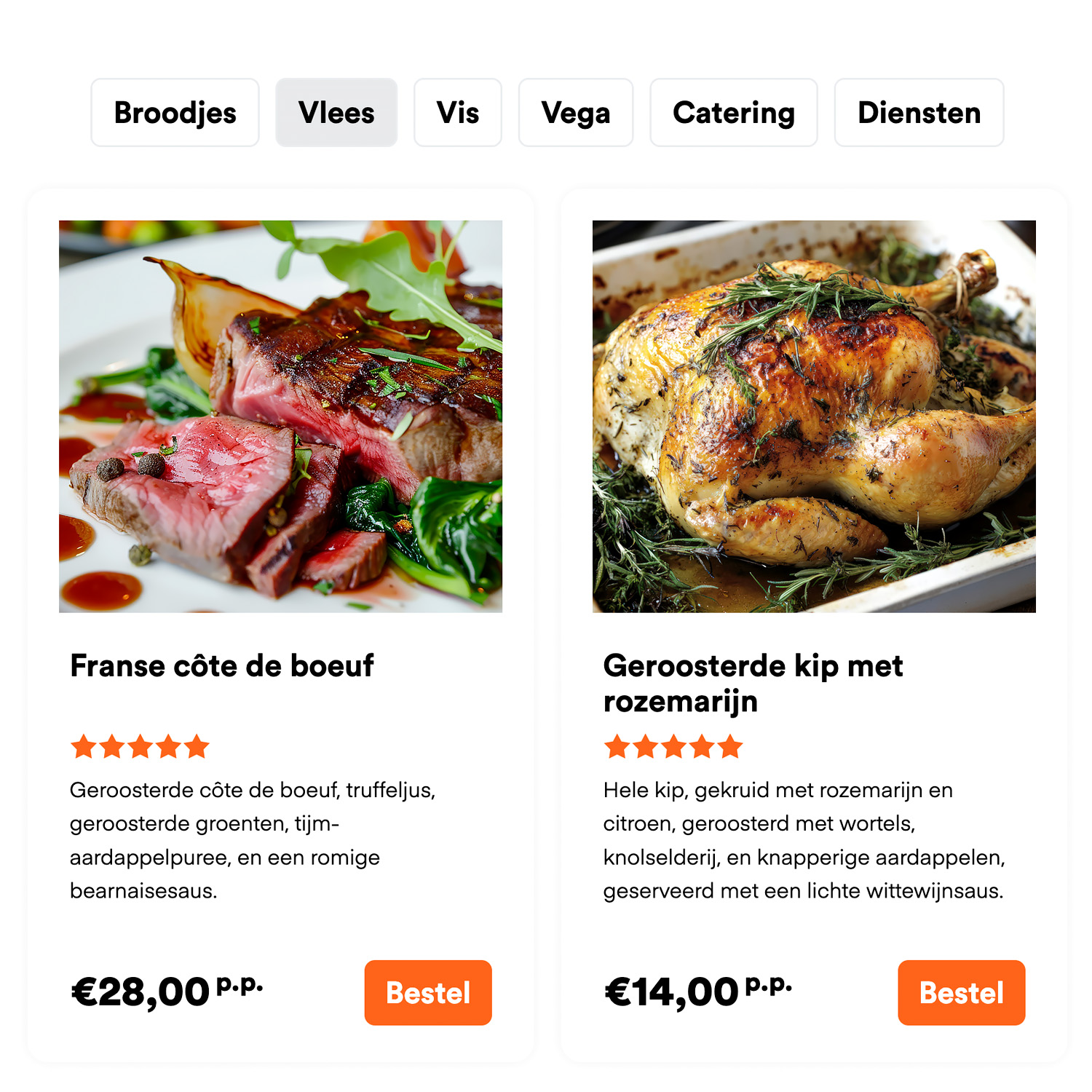 Website en online bestellen met CaterAssist